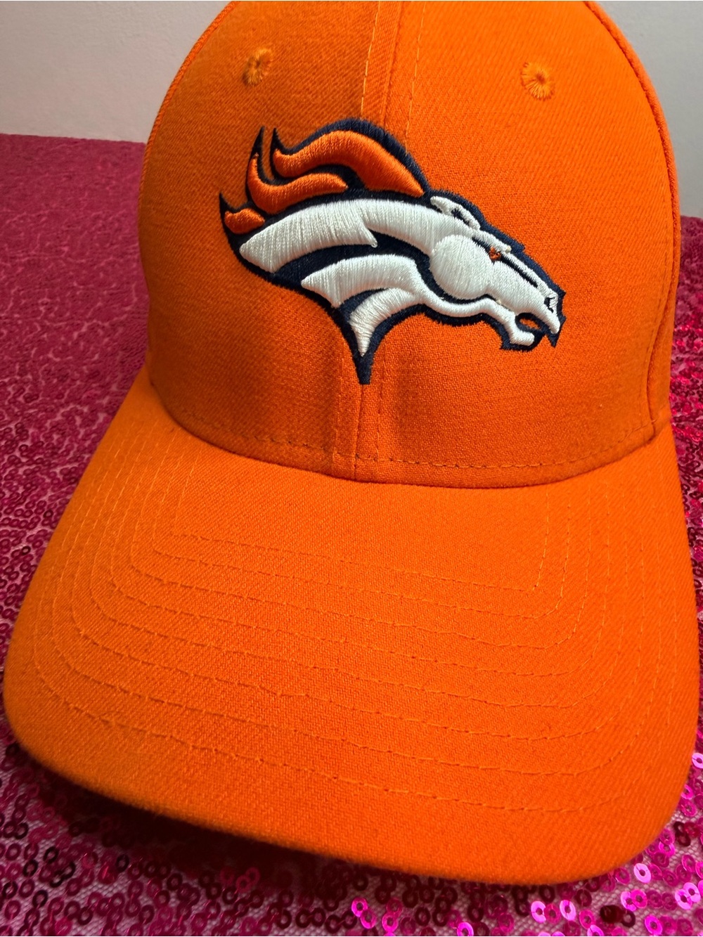New Era Orange Denver Broncos Embroidered Logo Hat